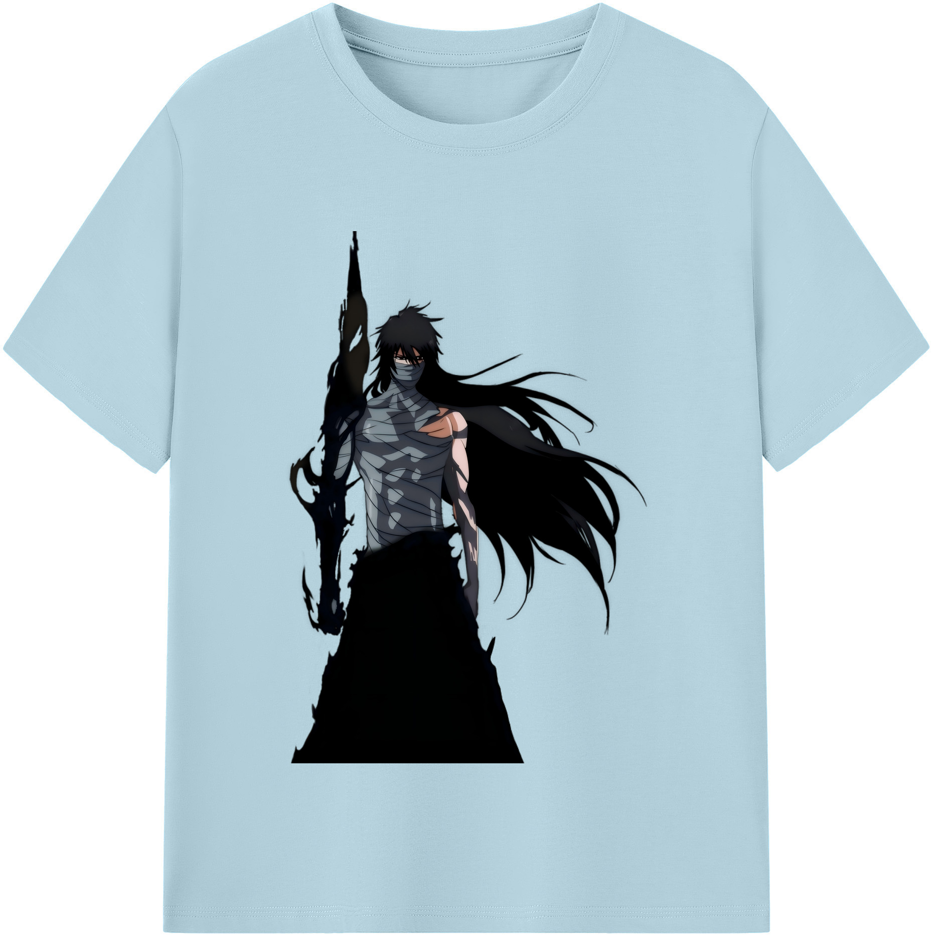 （画像用） ブリーチ 黒崎一護（くろさき いちご）BLEACH Kurosaki Ichigo 綿100％半袖Tシャツ（フロントプリント）